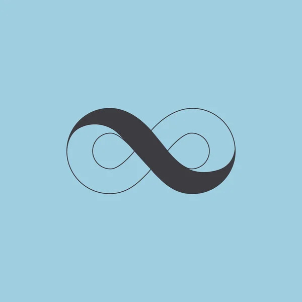 Infinity symbol web icon — Stock Vector