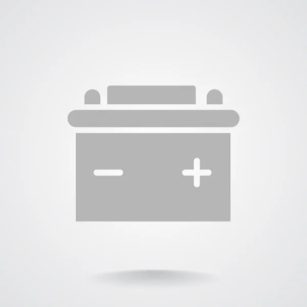 Simple coche batería web icono — Archivo Imágenes Vectoriales