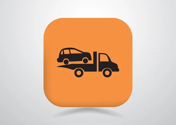 Car evacuation web icon — Stock Vector