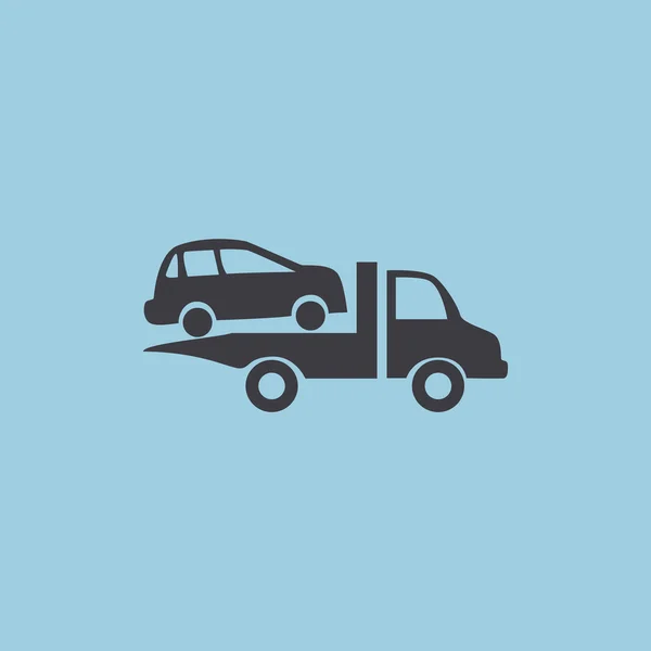 Icono web de evacuación de coches — Vector de stock