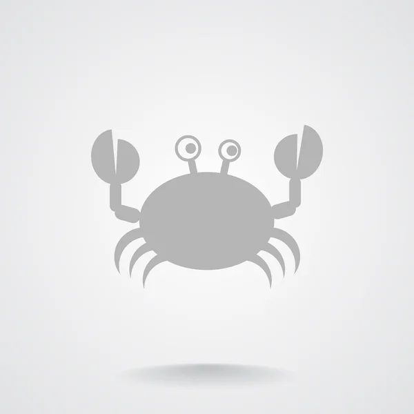 Doodle crab web icon — Stock Vector