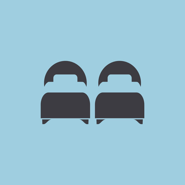 Two beds web icon