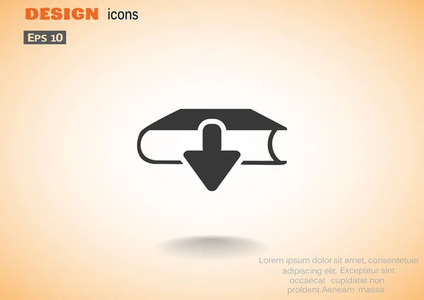 Télécharger livre icône web — Image vectorielle