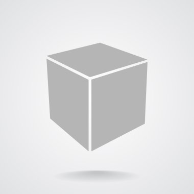 Basit küp web simgesi