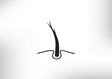 Hasarlı saçın web simgesi