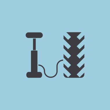 Hava pompası ve lastik web simgesi