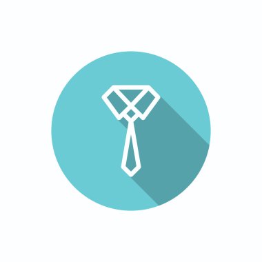 Düğümlü kravat basit web simgesi