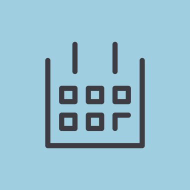 Takvim basit web simgesi yaprak