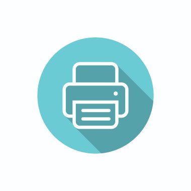 Kağıt web simgesi ile çalışma yazıcı