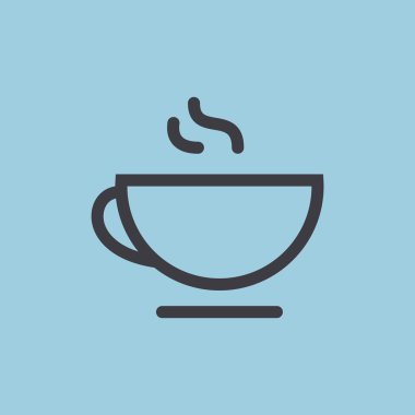 Fincan sıcak bir içecek web simgesi