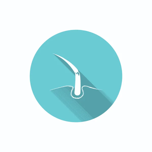 Damaged hair web icon — Stock Vector