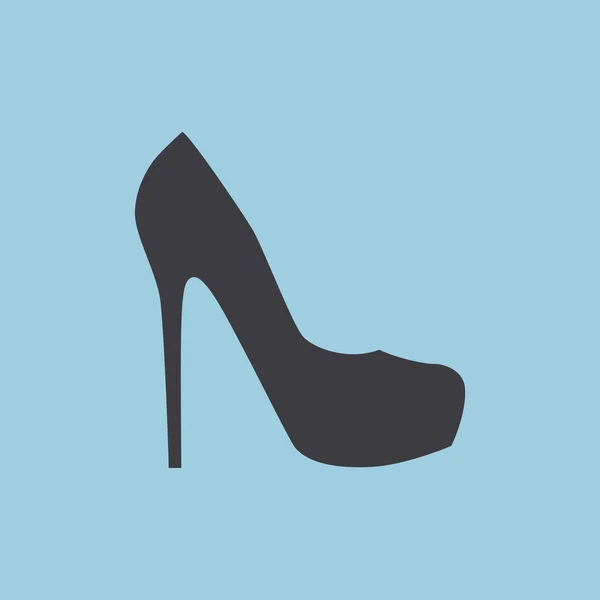 Ícone da web sapato feminino — Vetor de Stock