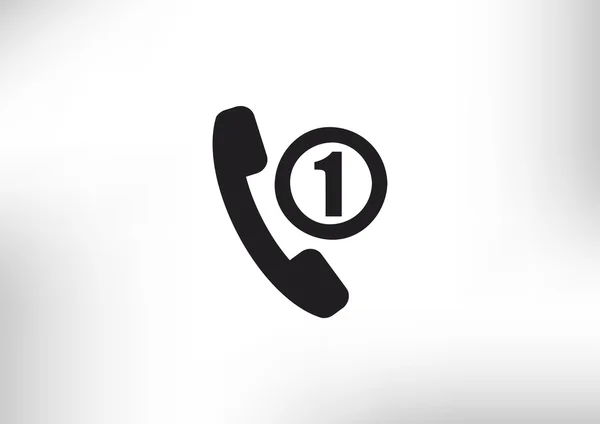 Tubo de telefone com chamada ausente — Vetor de Stock