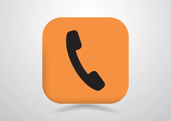 Telefoongesprek web pictogram — Stockvector