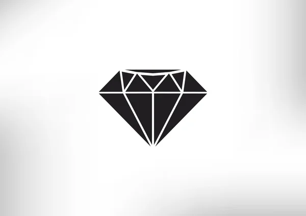 Ícone web de diamante, conceito de luxo — Vetor de Stock