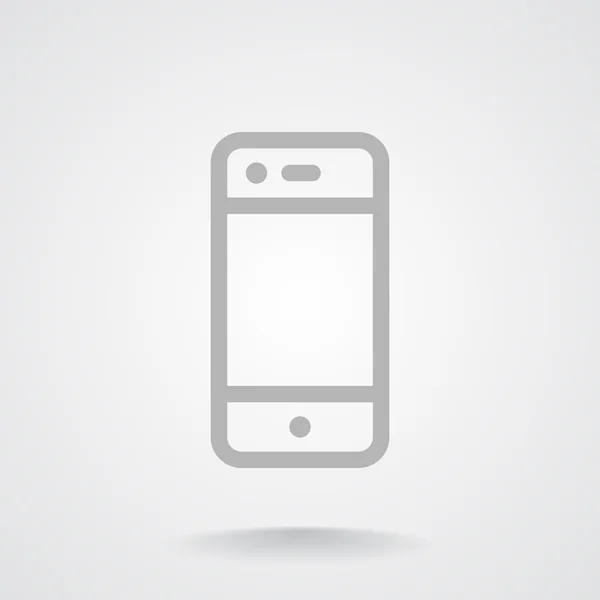 Icono web de smartphone simple — Archivo Imágenes Vectoriales