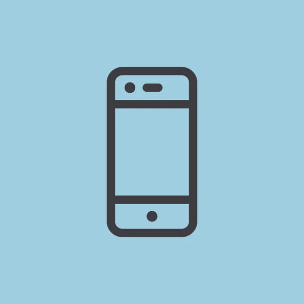 Eenvoudige smartphone web pictogram — Stockvector