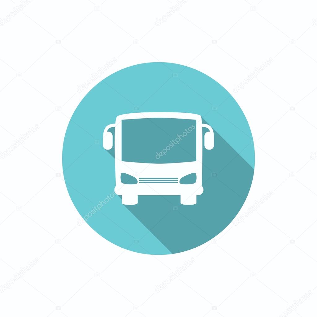 Simple bus front web icon