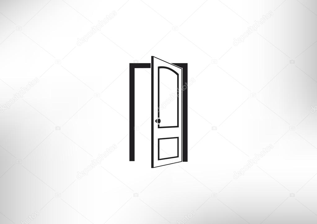 Opened door web icon