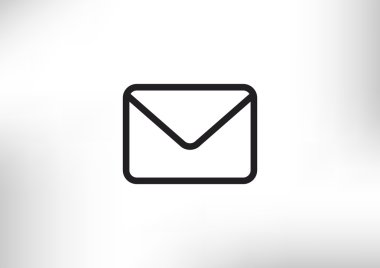 Basit anahat zarf illüstrasyon