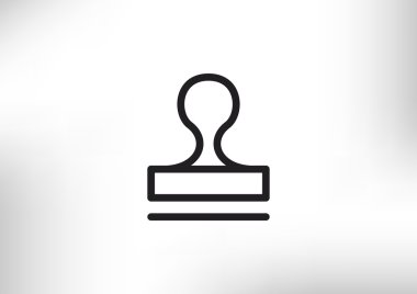 Mühür stamper kavramı simgesi