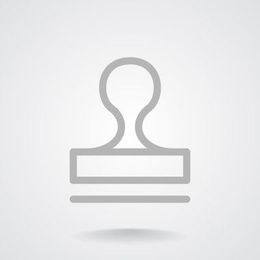 Mühür stamper kavramı simgesi