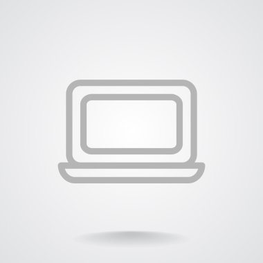 Basit dizüstü web simgesi