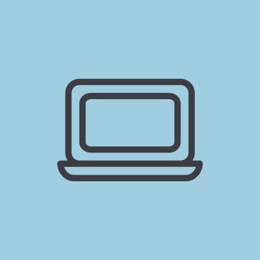 Basit dizüstü web simgesi