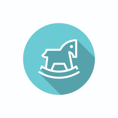 Çocuk oyuncak at web simgesi