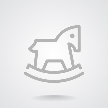 Çocuk oyuncak at web simgesi