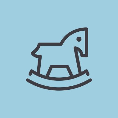 Çocuk oyuncak at web simgesi