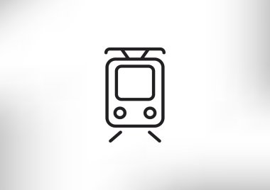 Basit tramvay web simgesi