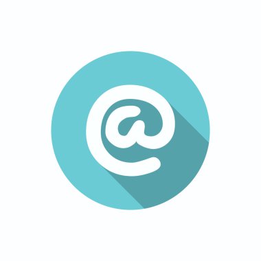 Geniş e-posta işareti web simgesi