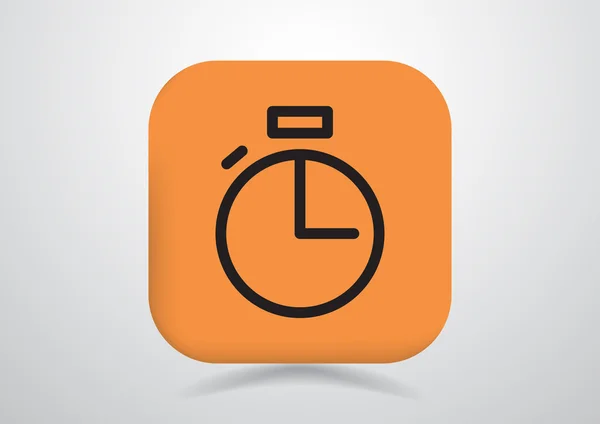 Esquema simple icono web cronómetro — Archivo Imágenes Vectoriales