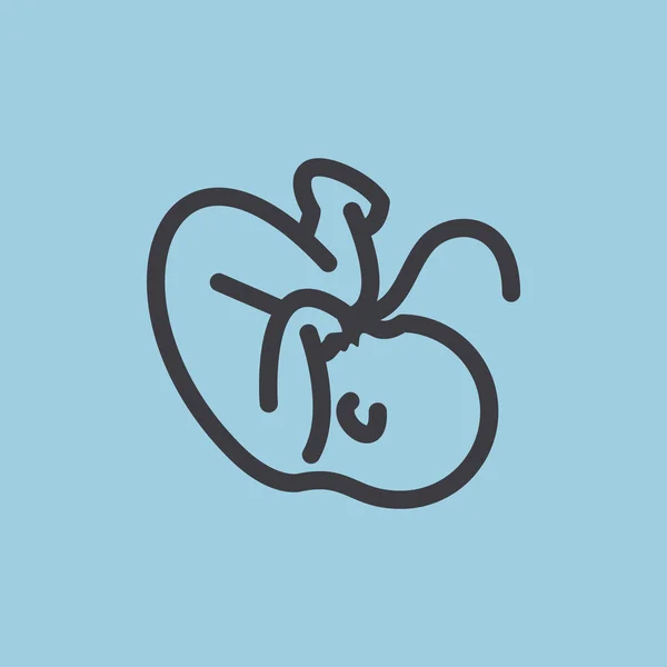 Embryon miminko pupeční symbolem — Stockový vektor