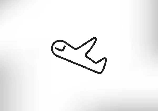 ไอคอนเว็บของเครื่องบิน — ภาพเวกเตอร์สต็อก