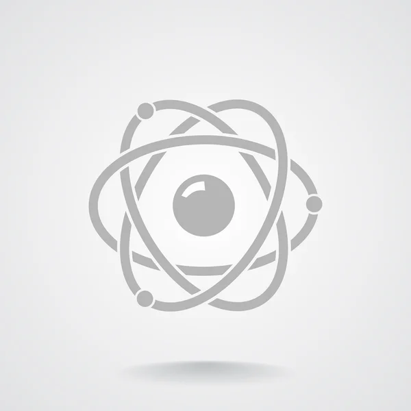 Signo átomos, concepto nuclear — Vector de stock