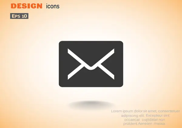 Sobres simples icono web — Archivo Imágenes Vectoriales