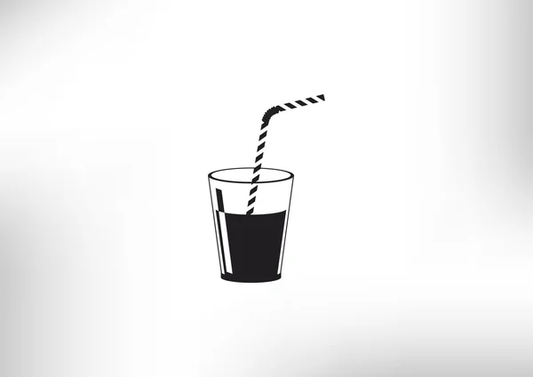 Кубок з освіжаючим напоєм значок — стоковий вектор