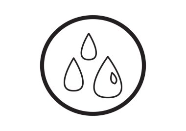 Sıvı damlacıkları basit web simgesi