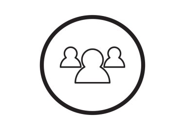 Grup insanlar basit web simgesi