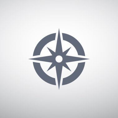 Pusula web simgesi ile Rüzgar gülü