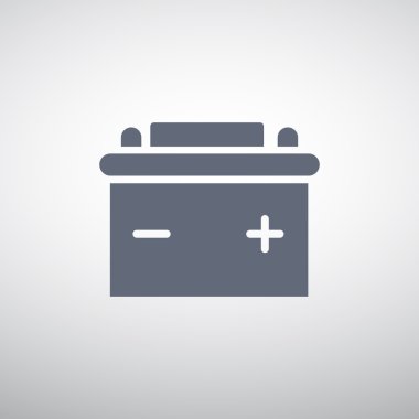 Basit araba pil web simgesi