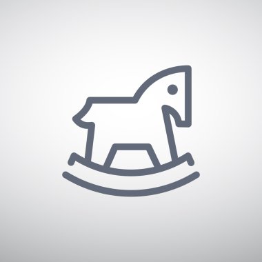 Çocuk oyuncak at web simgesi