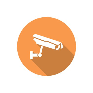 Gözetim kamera basit simgesi