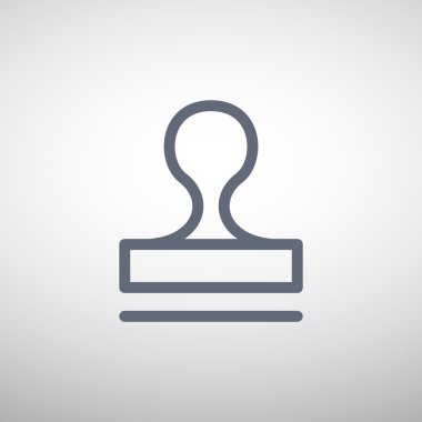 Mühür stamper kavramı simgesi