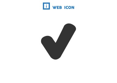 Chek işareti ile kene simgesi