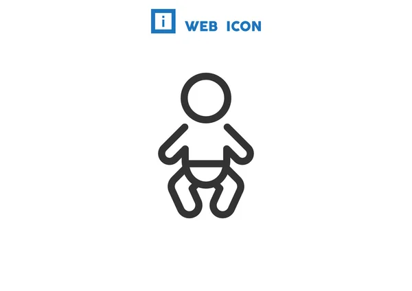 Infant baby symbol — Stock Vector