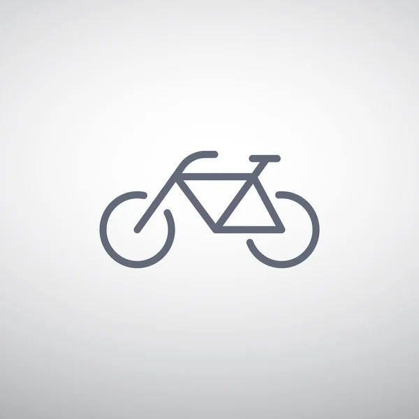 Bicicletta semplice icona web — Vettoriale Stock