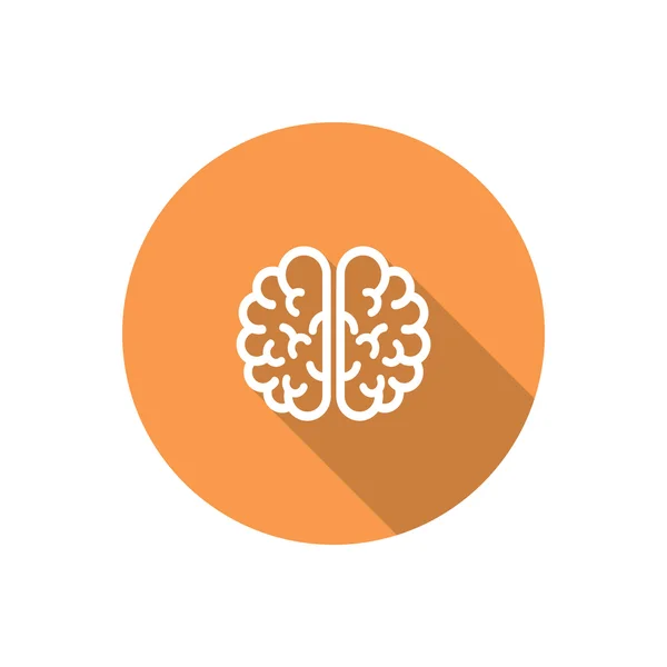 Icono web cerebro humano — Vector de stock